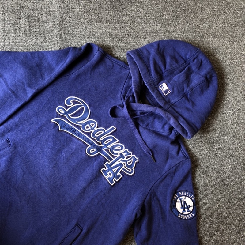 hoodie MLB dodgers LA navy blue second original