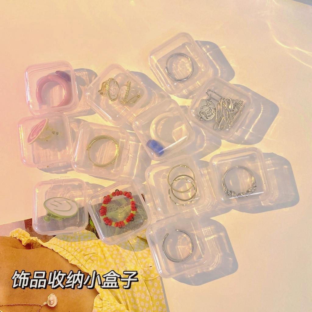 BOX MINI ACCESORIES KOTAK MINI TRANSPARAN TEMPAT PENYIMPANAN ANTING / OBAT DLL