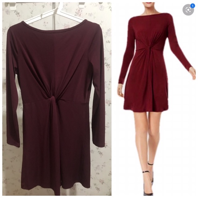 Preloved Michael Kors Twist Front Long Sleeve Dress