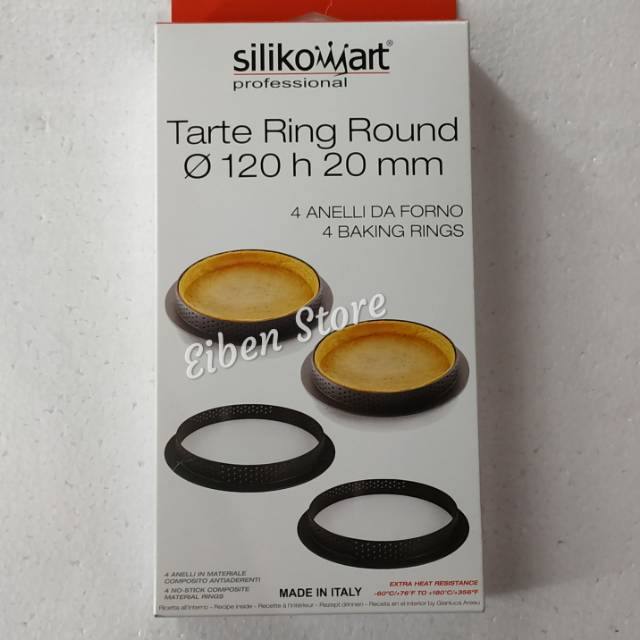 Silikomart Tarte Ring Round set-4, ⌀120 H 20mm