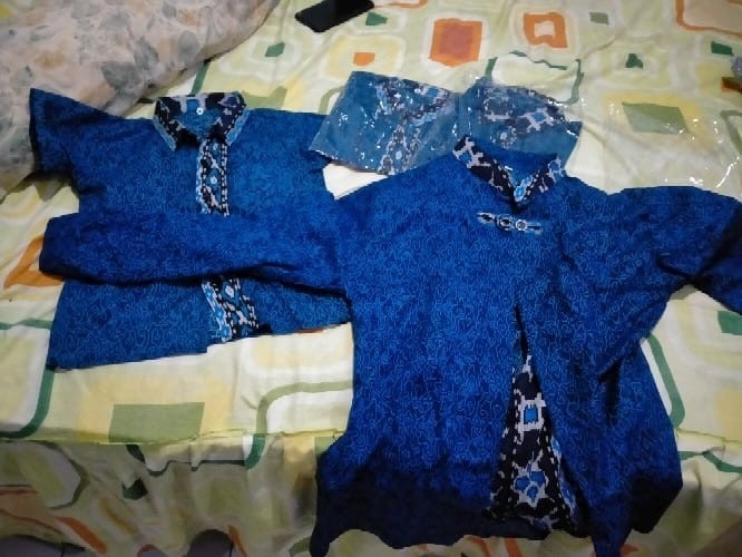 Maura Couple Batik Couple Sania Ruffle Ori Ndoro Jowi Dnt Motif Terbaru