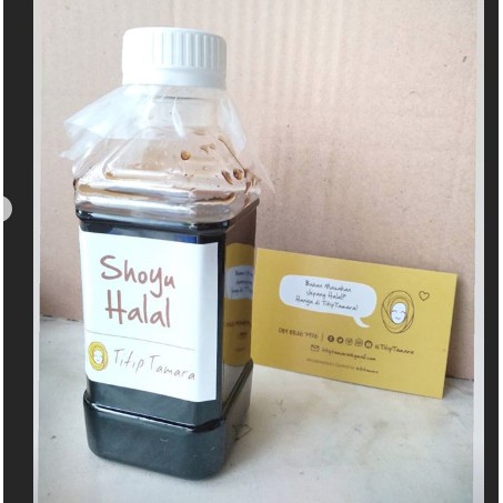 

200ml botol Kecap sushi halal saus cocol Titiptamara shoyu konbu tsuyu