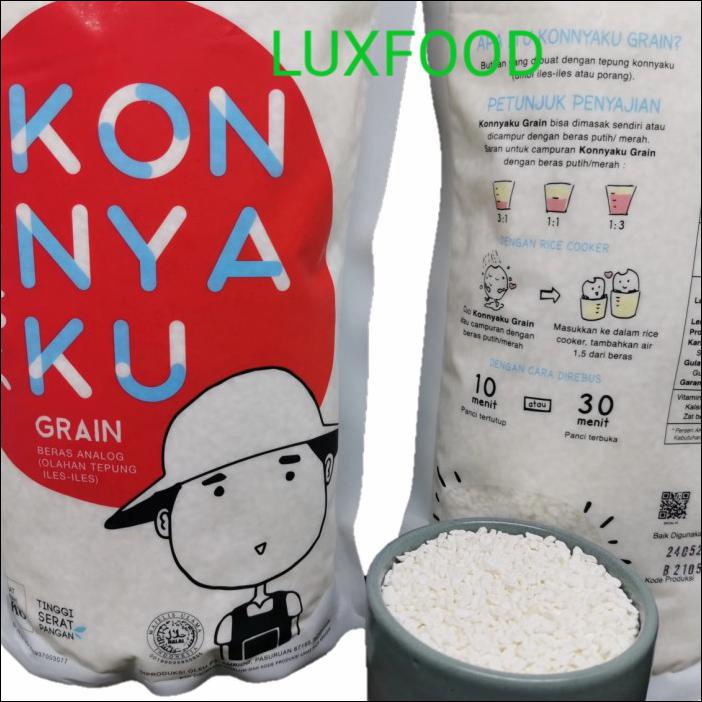 

SHIRATAKI RICE TSUBU KONNYAKU BERAS KERING 1KG