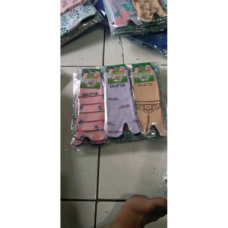 termurah kaos kaki jempol motif ( 3 pasang ) sematakaki wanita dewasa