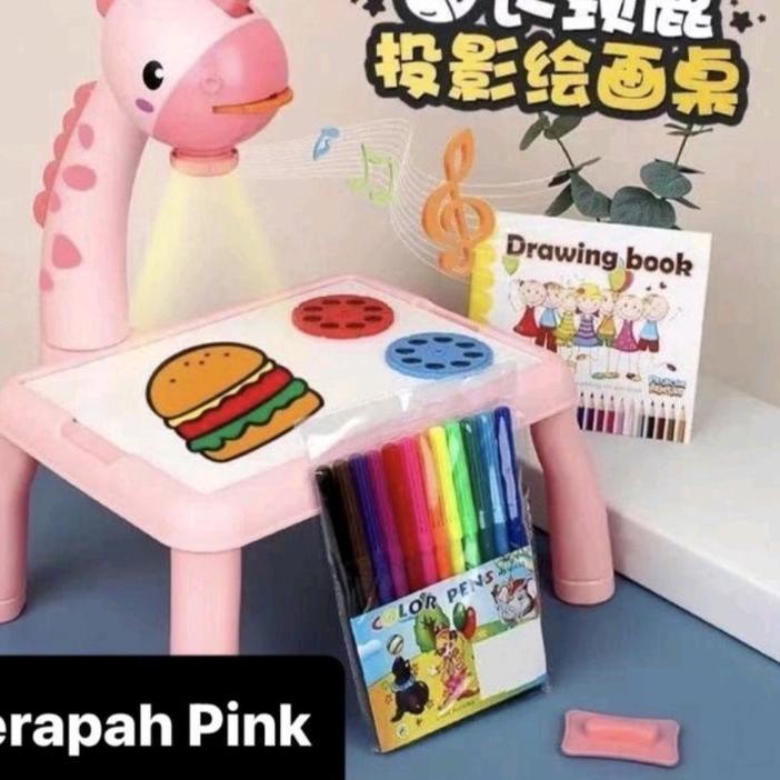 

Ð Meja belajar anak proyektor edukasi anak jerapah besar お