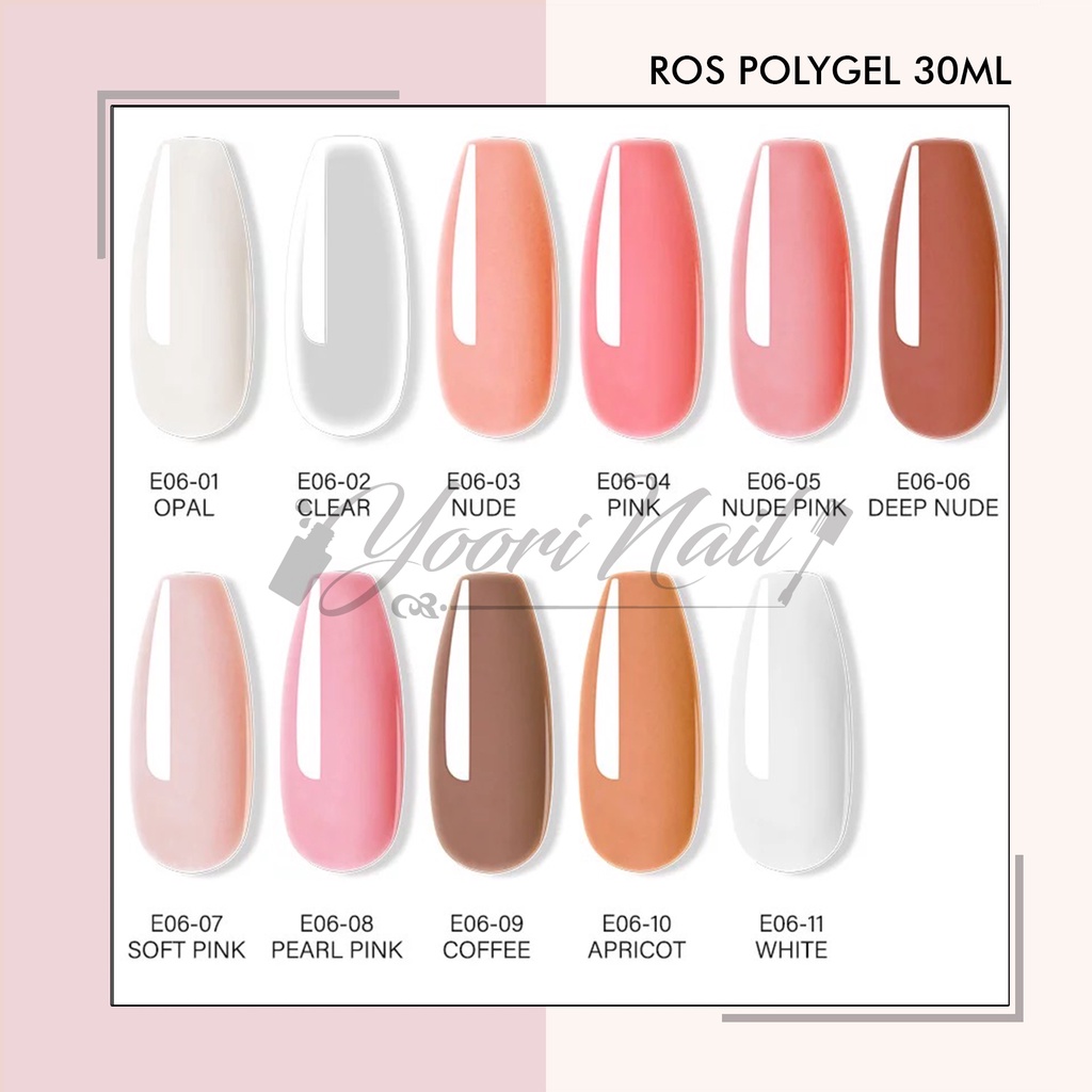 Rosalind polygel 30ml nail art extension kuku poly gel polish extens nails