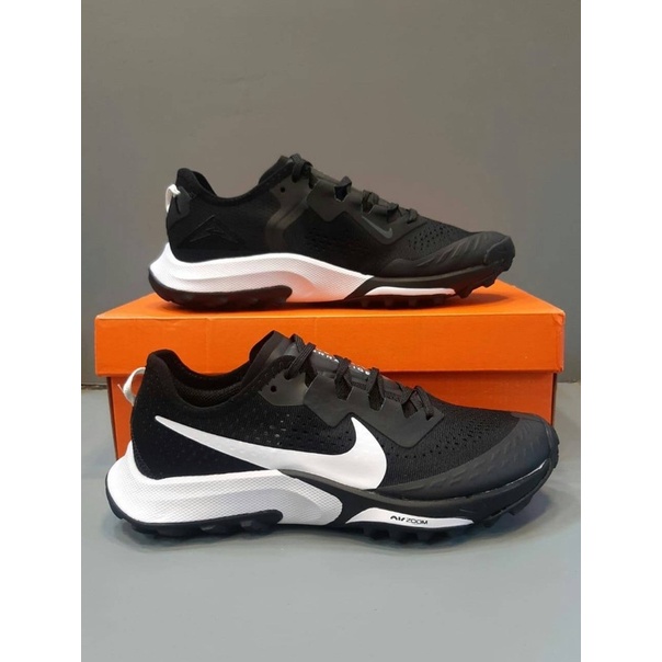 Sepatu Nike Air zoom Terra Kiger 7 &quot;Black white&quot; premium original sepatu pria