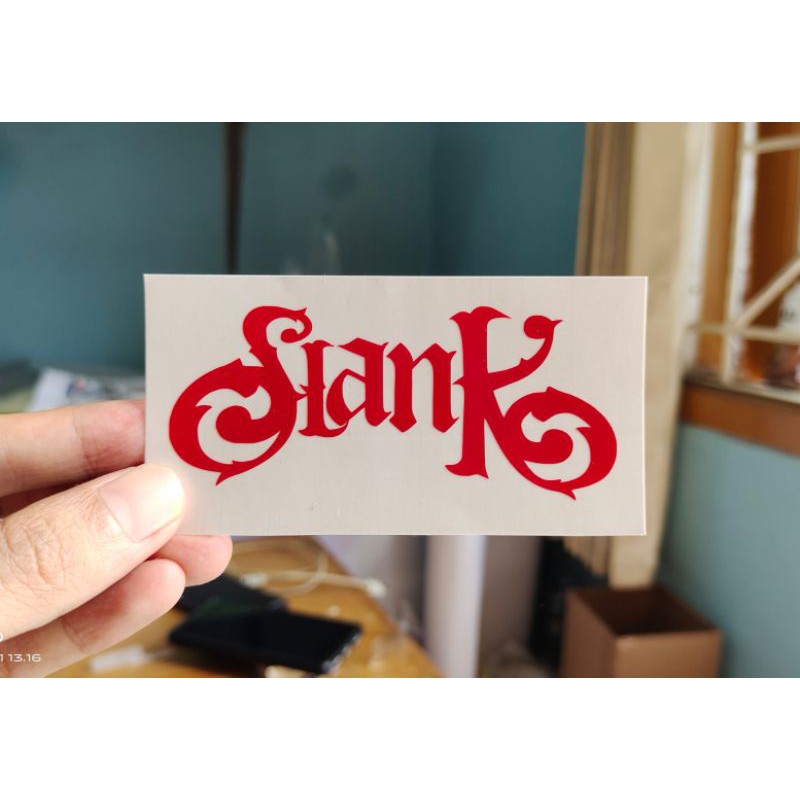

stiker slank 1 custom cutting stiker murah
