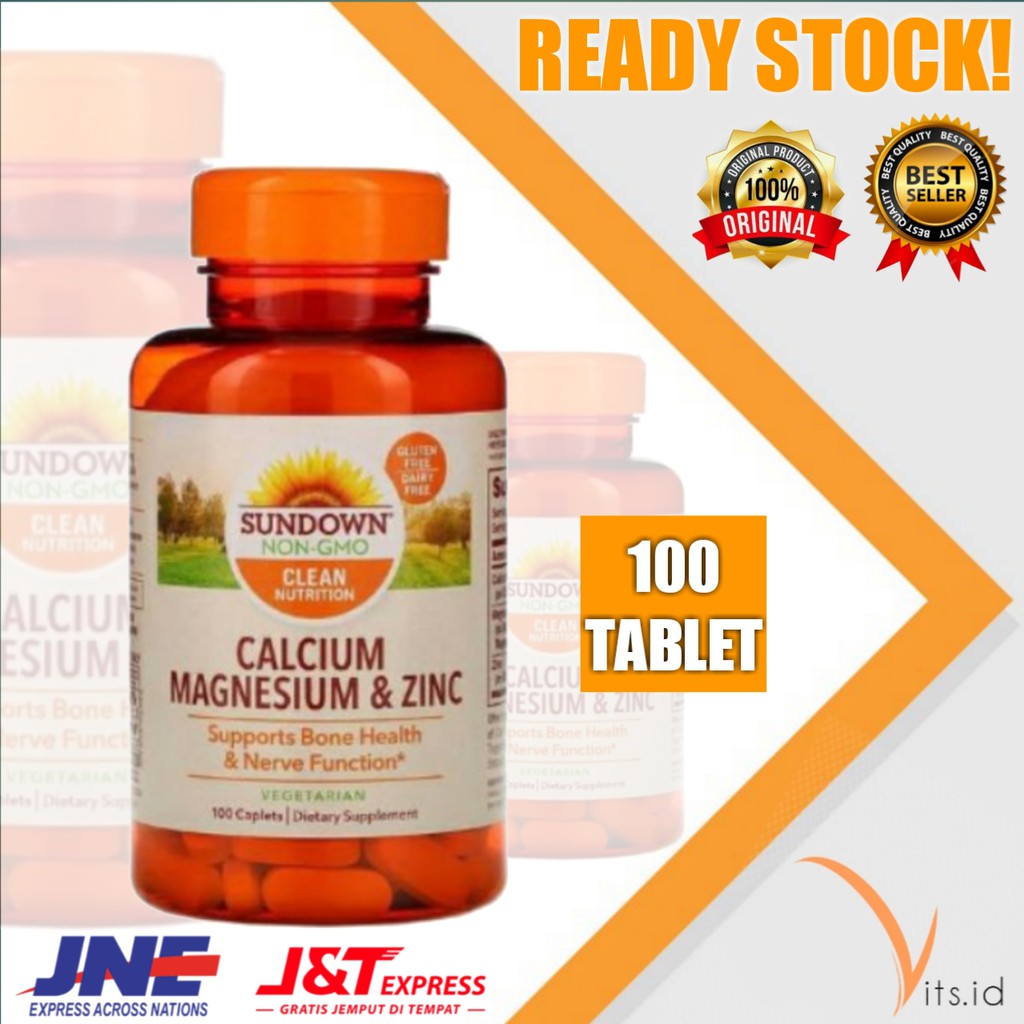 Jual Vitamin Sundown Calcium Magnesium & Zinc isi 100 tablet Shopee