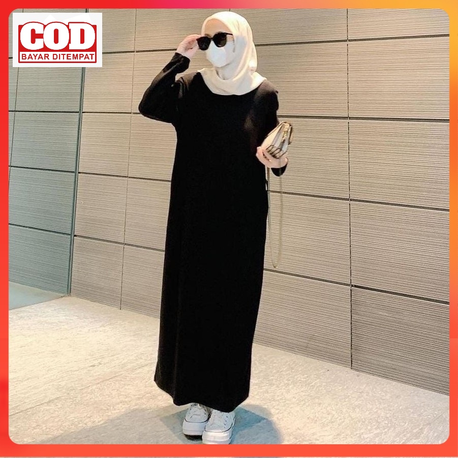 Inner Dress Span Lengan Panjang Premium Iner Dress Sleevelees Premium Jumbo Tebal /Inner Dres Span X