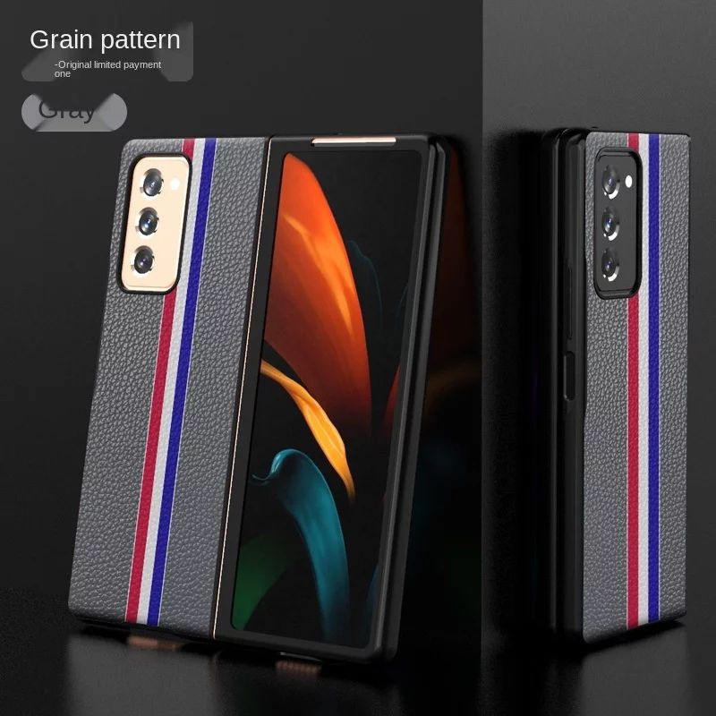 Case Samsung Galaxy Z Fold 2 Fold2 2020 - Premium Thom Leather Cover Casing Sarung Hp Lipat Kulit