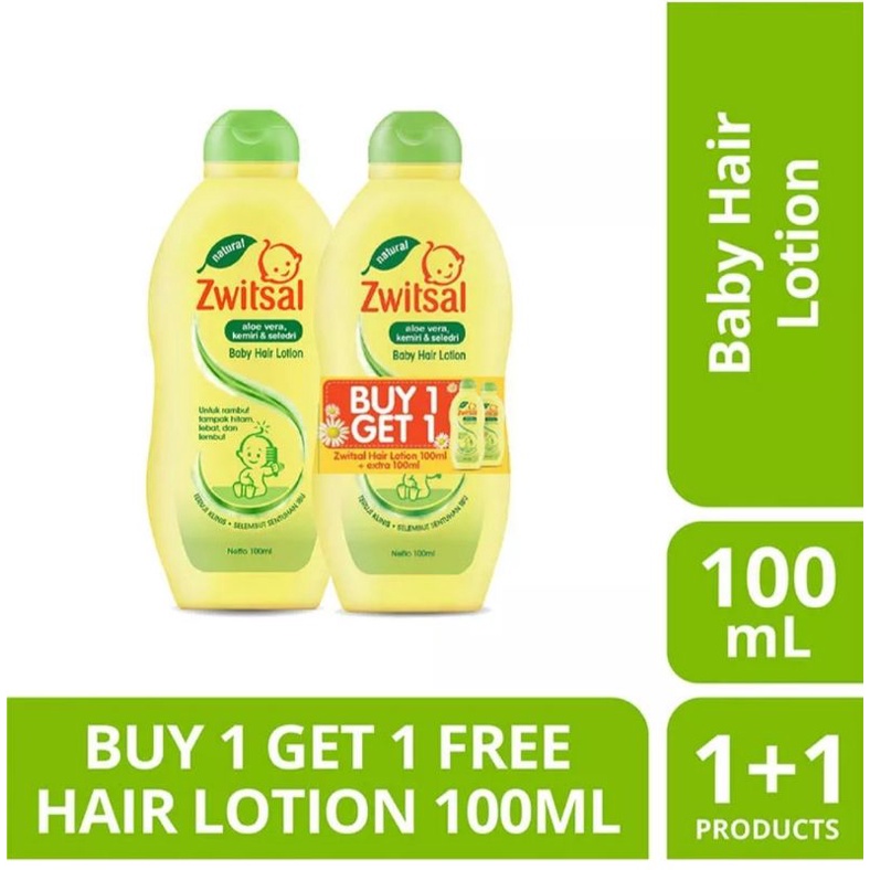 Zwitsal Natural Baby Hair Lotion Aloe Vera, kemiri &amp; Seledri 100 ml