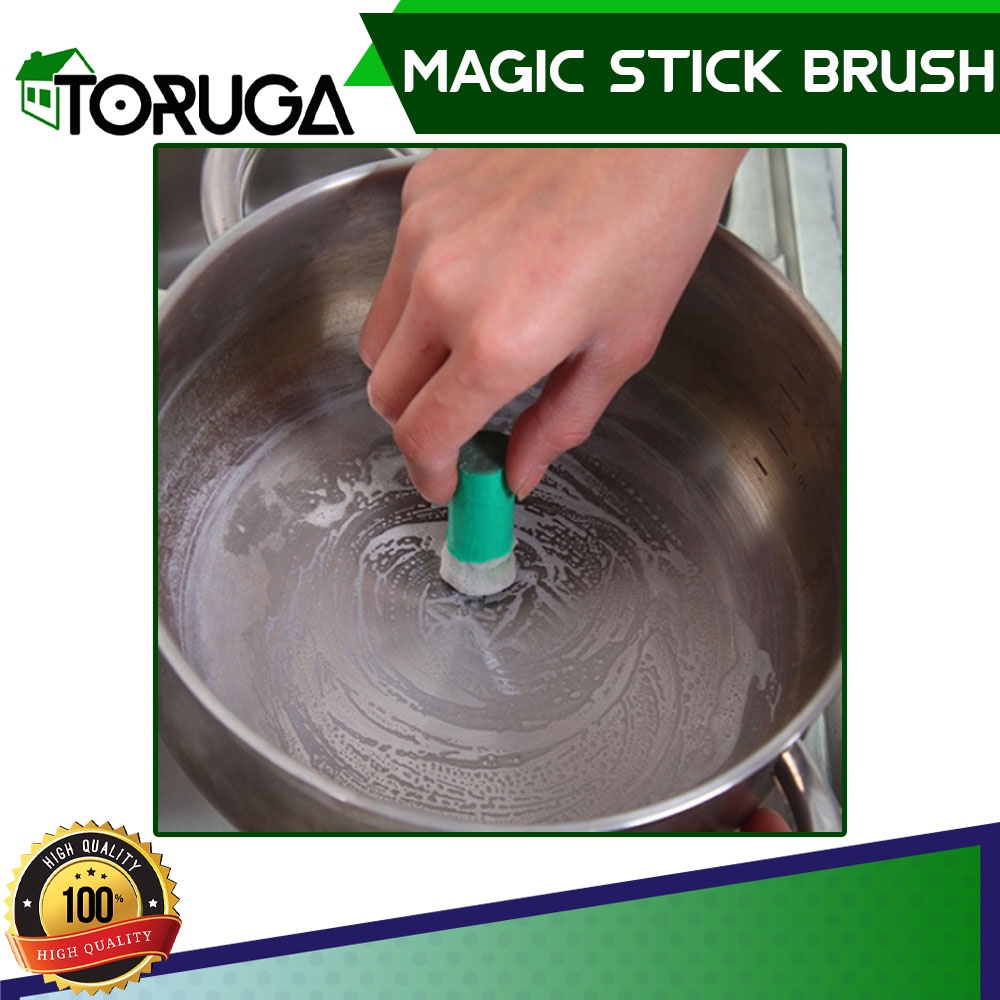 Alat Pembersih Wajan Kerak Membandel Magic Stick Brush Panci Penggorengan Karat Gosong Dapur