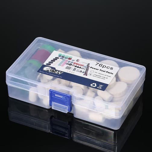 76pcs Paket Lengkap Wool Polisher Accessories Mini Grinder Polishing