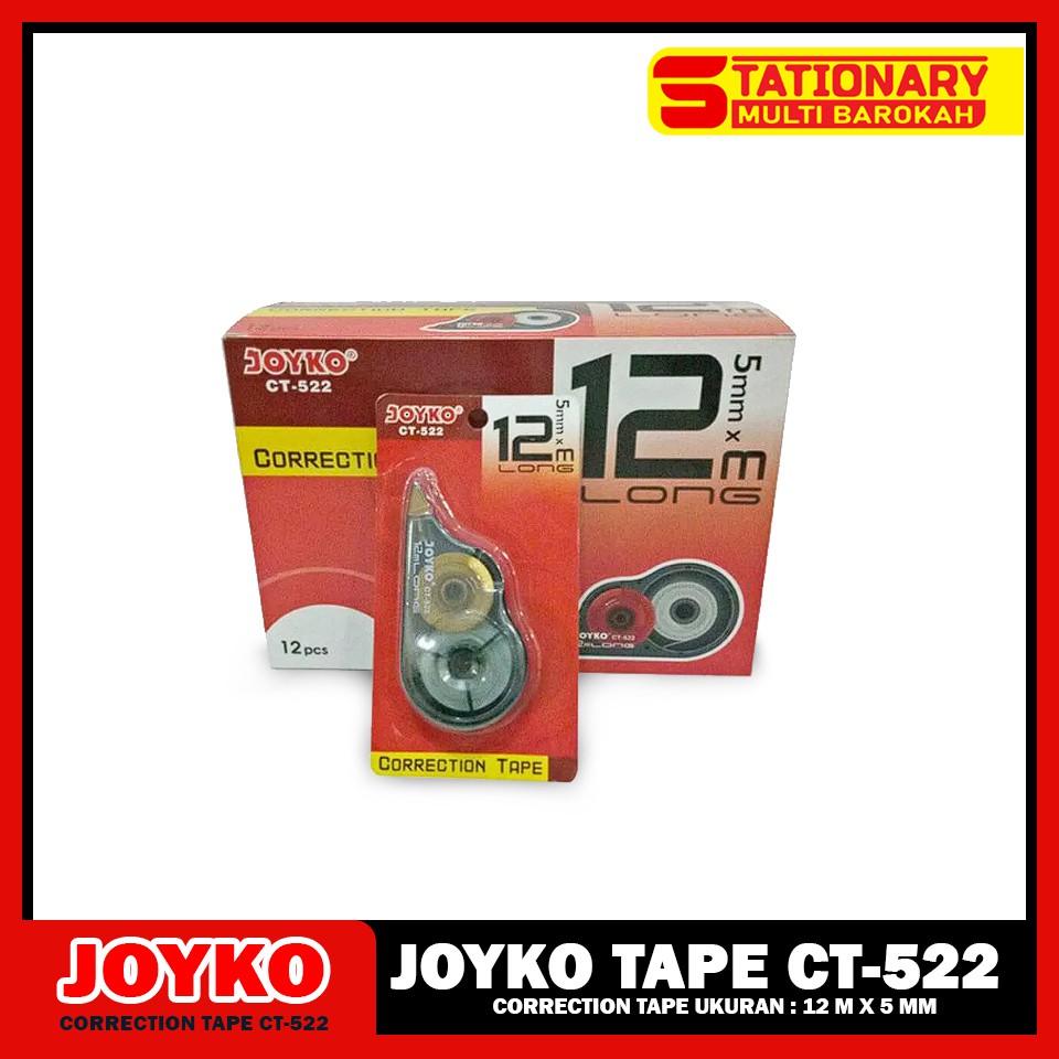 

Correction Tape / Pita Koreksi Joyko CT-522