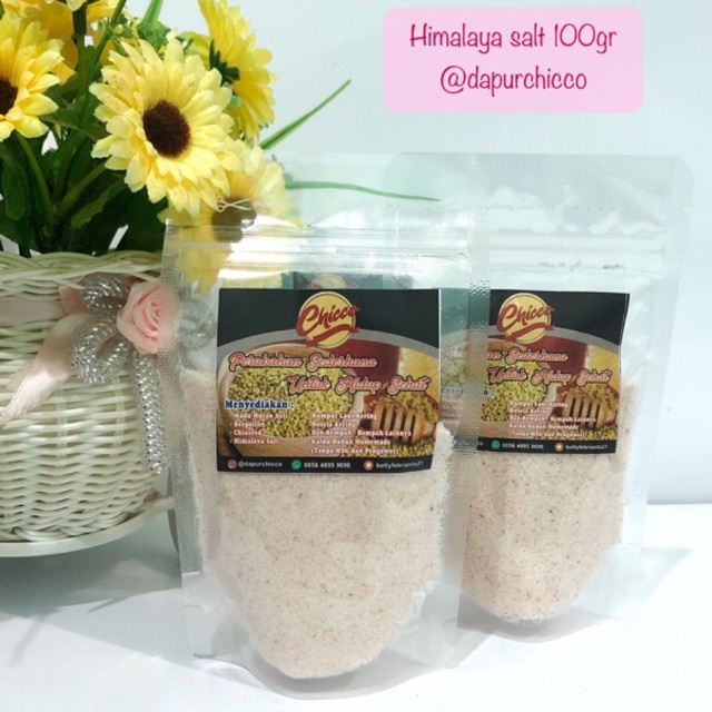 

Garam himalaya / Himalaya salt 100gr ORGANIC,HALAL,GMO free