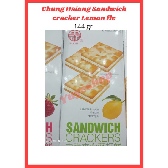 

Chung Hsiang Lemon Sandwich cracker Flv 144gr