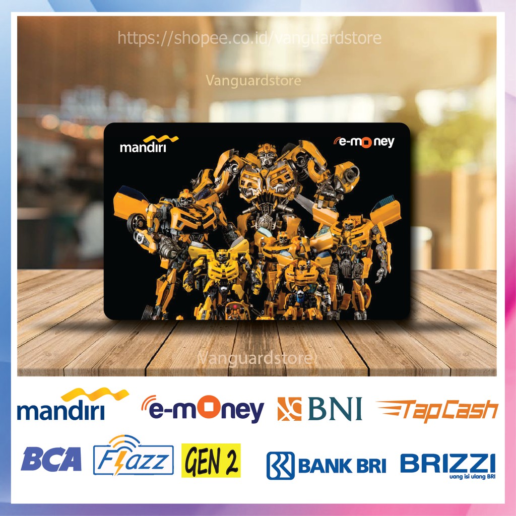 KARTU E MONEY E TOLL BUMBLEBEE MOVIE 10 EMONEY MANDIRI FLAZZ BCA BNI TAPCASH BRIZZI BRI - 1 SISI