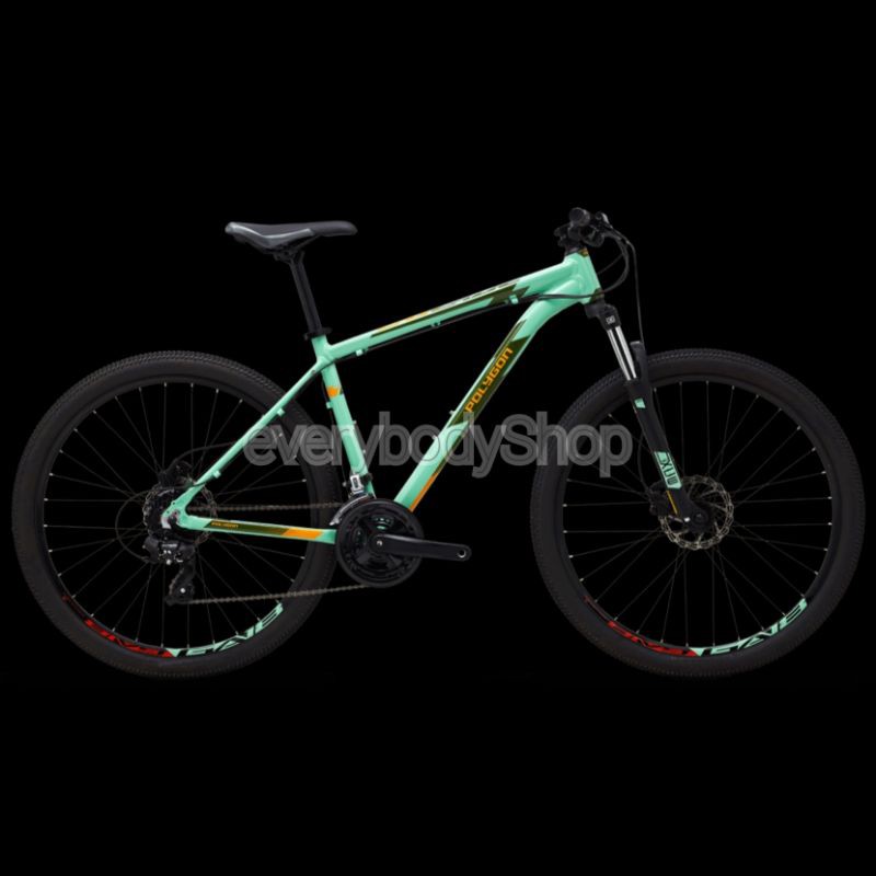 SEPEDA MTB GOWES POLYGON CASCADE 4 SIZE S M L UKURAN 27.5 HIJAU GREEN MOUNTAIN BIKE