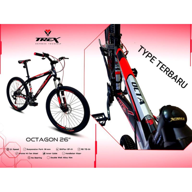Sepeda Gunung Uk 26 Trex Octagon