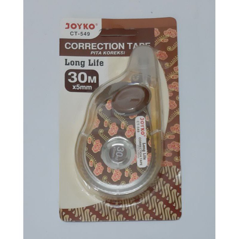 

Correction Tape/Pita Koreksi/Stipo Kertas Joyko CT-549 Batik