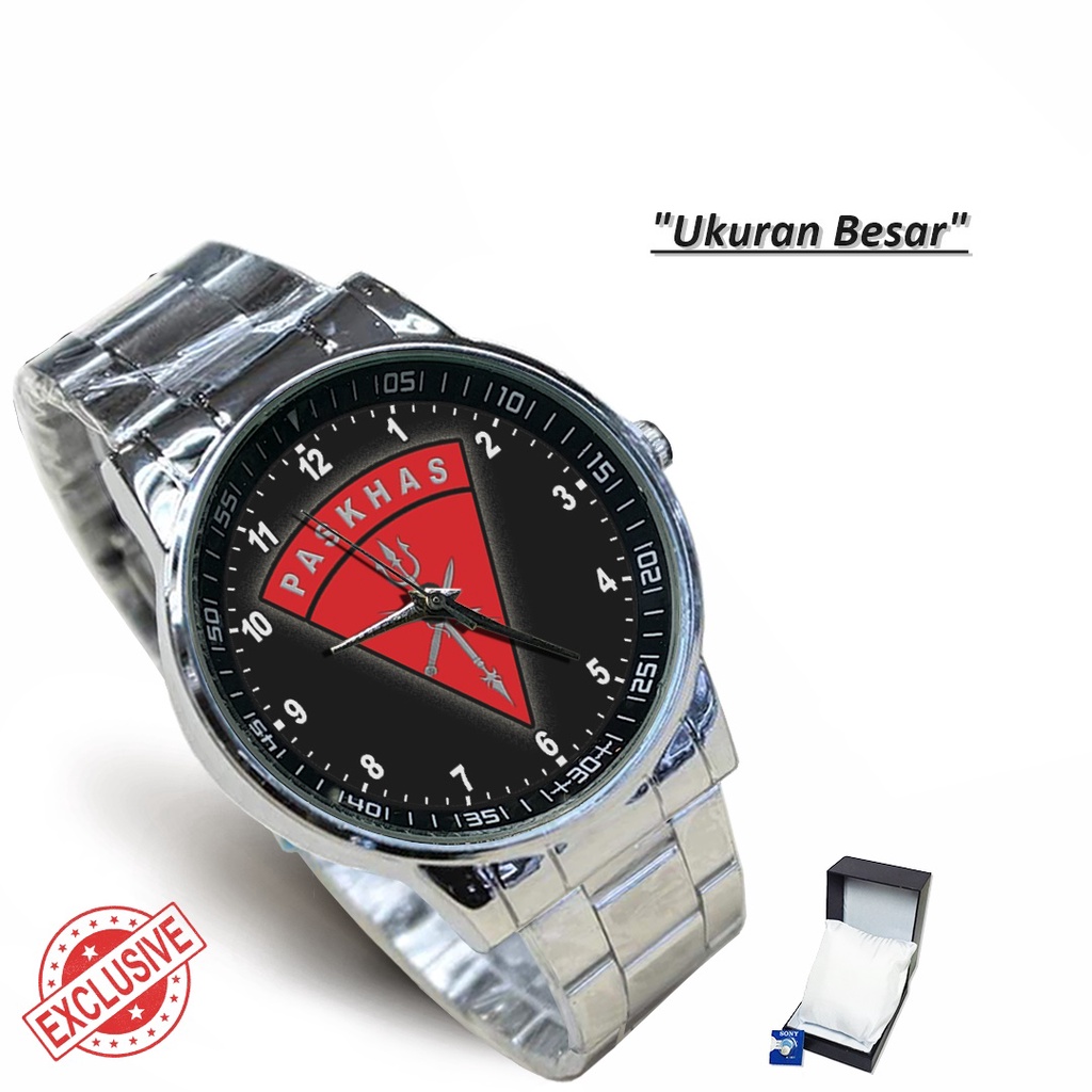 Jam Tangan Rantai Couple TNI AU PASKHAS - 1 (Limited Edition)