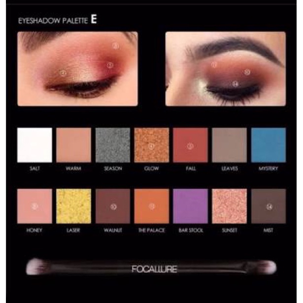 (READY &amp; ORI!) Focallure 14 Colors Everchanging Eyeshadow Pallete fa49 fa 49 fa49e