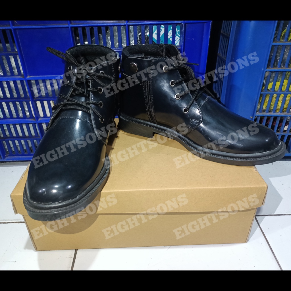 Promo Sepatu PDH Pendek 01 TNI Dinas PDH TNI AD AL AU Pria POLRI Security Satpam Polisi Sepatu Kerja