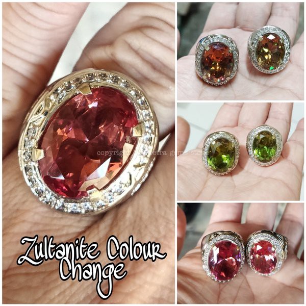 Cincin Batu Permata Zultanite Stone Change Color