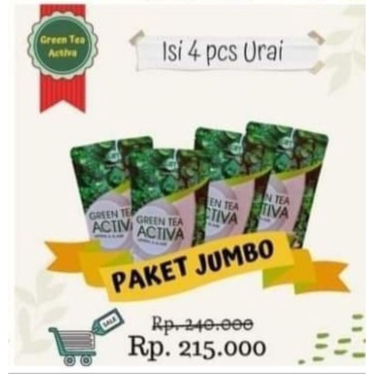 

Teh pelangsing green tea activa (jumbo)