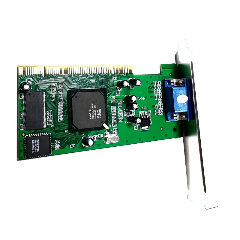 Btsg VGA Video Card ATI Rage XL 8MB PCI VGA Graphics Card Kartu Traktor Multi Display