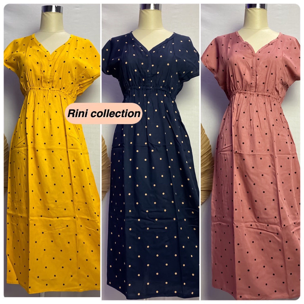 Dress Manohara Bali Panjang Polkadot