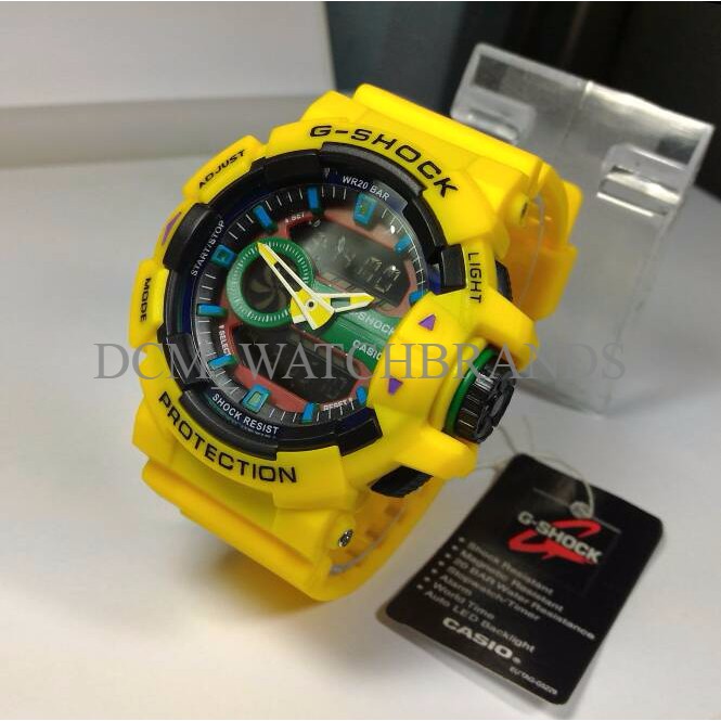 JAM TANGAN PRIA G-SHOCK GBA-400 YELLOW BLACK