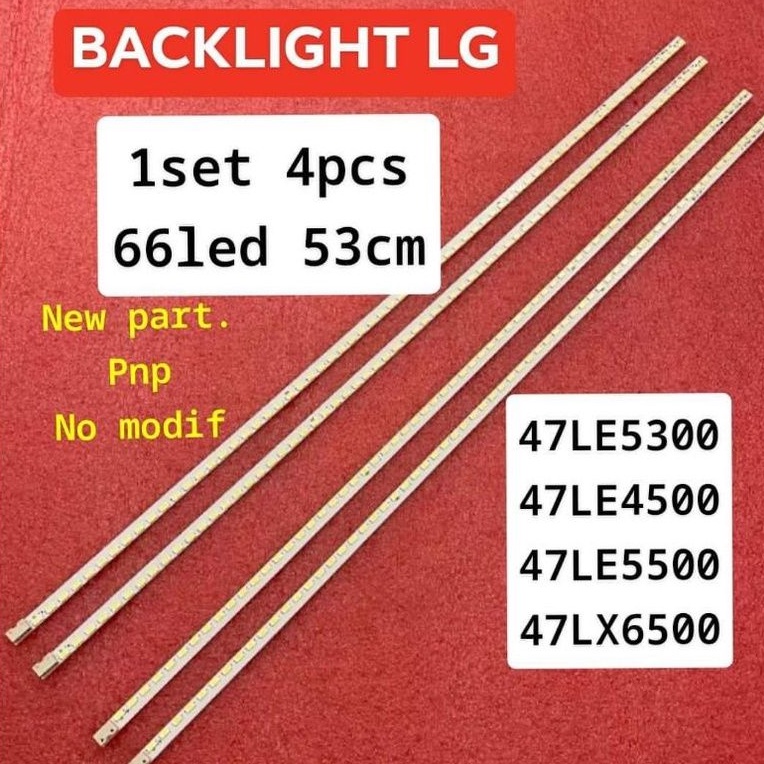 LED BL LAMPU BACKLIGHT TV LG 47LE 47LE4500 47LE5300 47LE5500 47LX6500