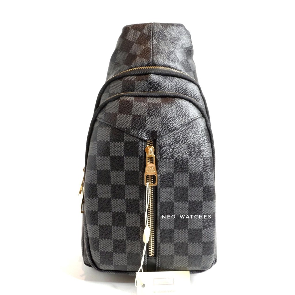 Tas Pria Sling Bag Selempang Cross Body Slempang Shoulder bag Cowok Kulit Import Cowo lv8803