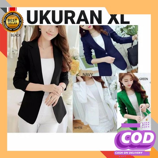 Cardigan Tanpa Lengan/ Mybamus Hanna Plain Outer/Sleeveless Long Outer/Long Vest HL37 Blazer Formal 