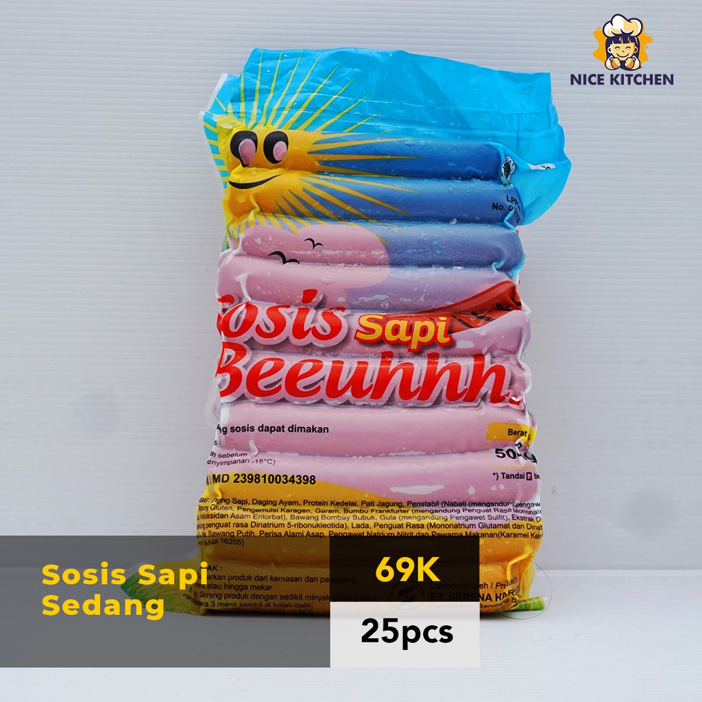 

NICE | Sosis Sapi Sedang Beeuhhh | 25pcs
