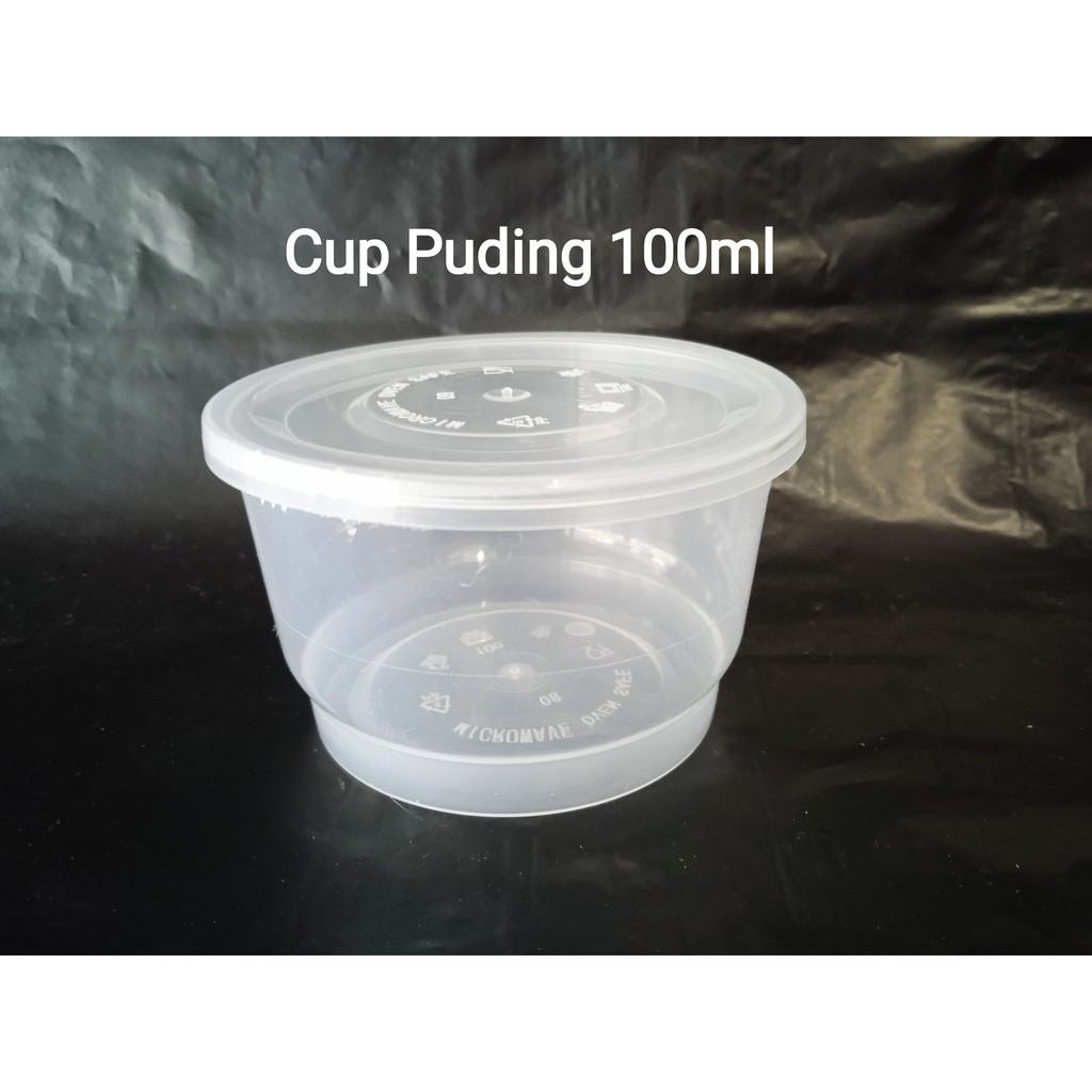 Cup Puding 100 ml/Cup 100 ml pack isi 25 pcs