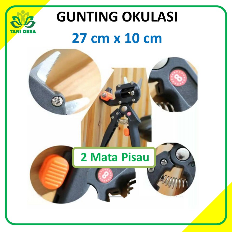 

Gunting Okulasi / Pemotong Pemangkas Pohon 2 Mata Pisau