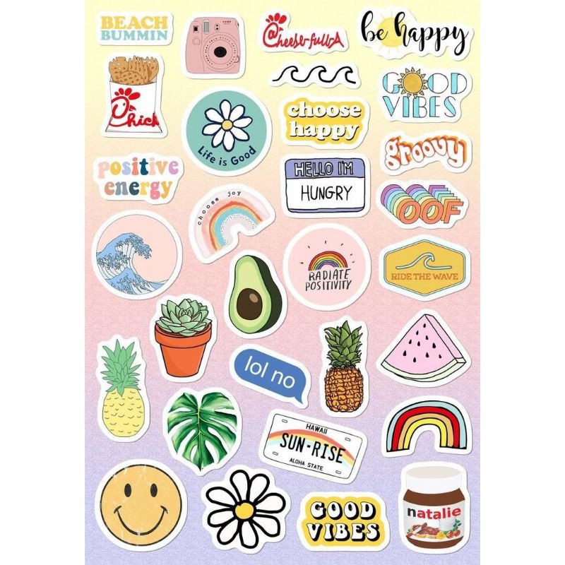 

Stiker Aestetic lucu 32pcs