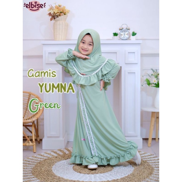 COD Gamis Yumna by Elbise / Gamis set anak kekinian