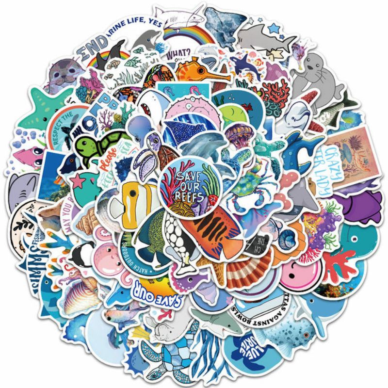 

STIKER PACK HEWAN LAUT STYLE 260013- STIKER AESTHETIC KEREN IMUT LAPTOP, AKSESORIS HP, ANTI AIR, MOTIF, HELM, TUMBLER, KOPER, KULKAS