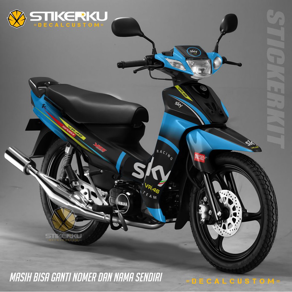 STICKER DECAL YAMAHA FIZ R STRIPING DESIGN CUSTOM FULLBODY