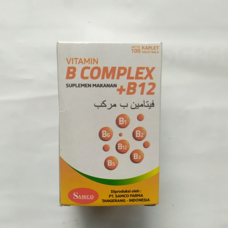 Jual Vitamin B Complex + B12 ( SAMCO ) botol 100's Shopee Indonesia