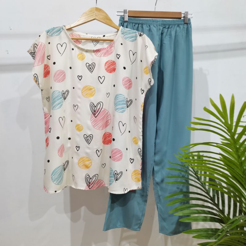 BABYDOLL RAYON PANJANG| BABYDOLL MURAH | BAJU RUMAHAN-Panjang 2