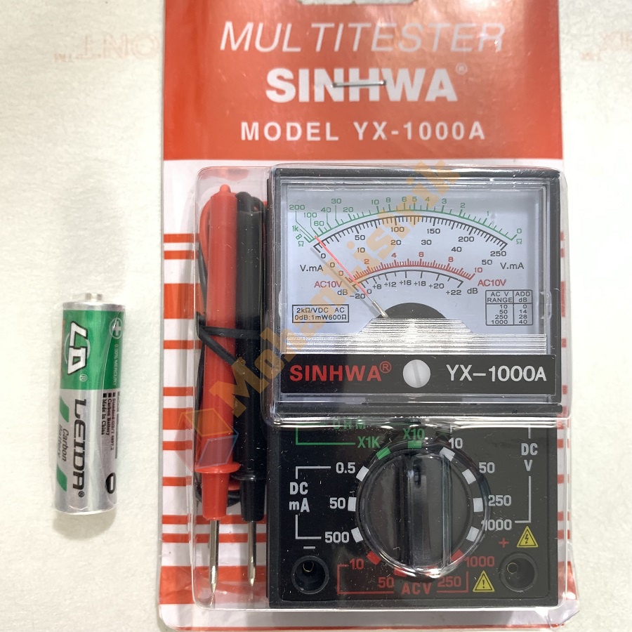 MULTITESTER MULTIMETER AVOMETER ANALOG MINI ROCIA YX-1000A ALAT PENGUKUR ARUS