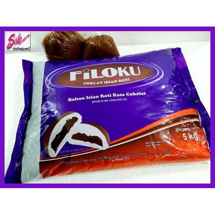 

SAKMACOKLAT- FILOKU COKLAT FILLING RE-PACK 250 GR -MAKANAN-MINUMAN.