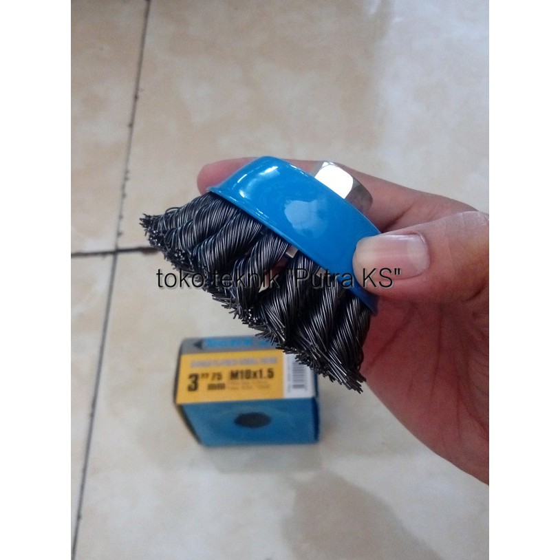 Sikat Mangkok Model Kepang / Wire Cup Brush
