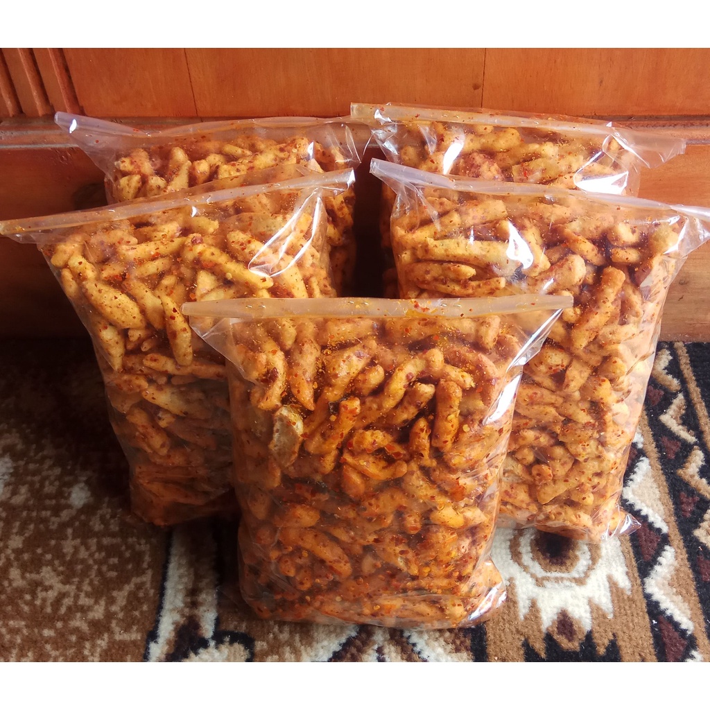 

basreng pedas EXTRA daun jeruk paket 5 kilo bonus 100g