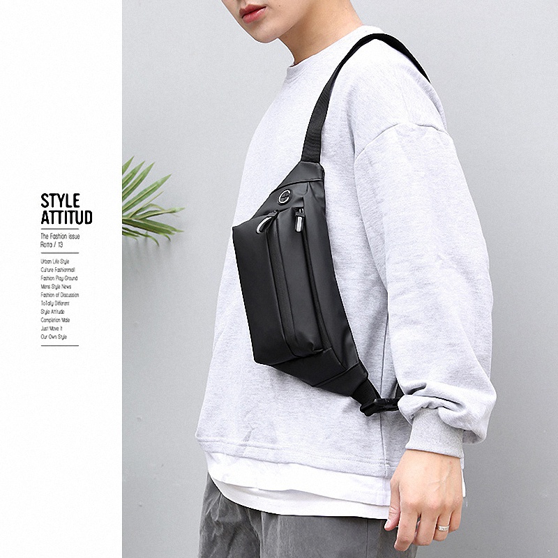 Mainland Tas Selempang Pria Slingbag Tas Bahu Pria Pinggang Waist Bag Casual Slempang Casual TS214